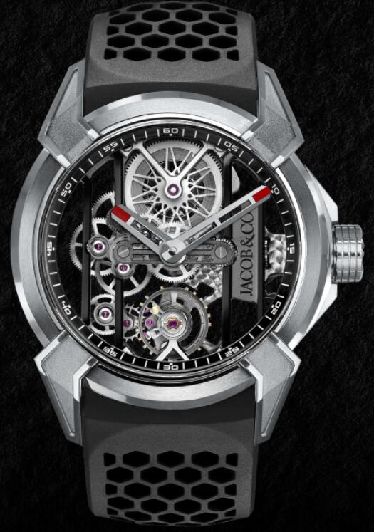 Jacob & Co. EPIC X TITANIUM (BLACK NEORALITHE INNER RING) Watch Replica EX110.20.AA.AF.ABRUA Jacob and Co Watch Price